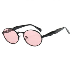 Retro Round Leopard Metal Sunglasses for Women - Trendy Eyewear