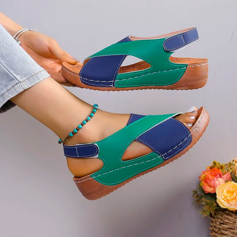 Women's Plus Size Open Toe Summer Beach Party Sandals