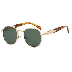 Vintage Round Metal Sunglasses for Women - Retro UV400 Eyewear