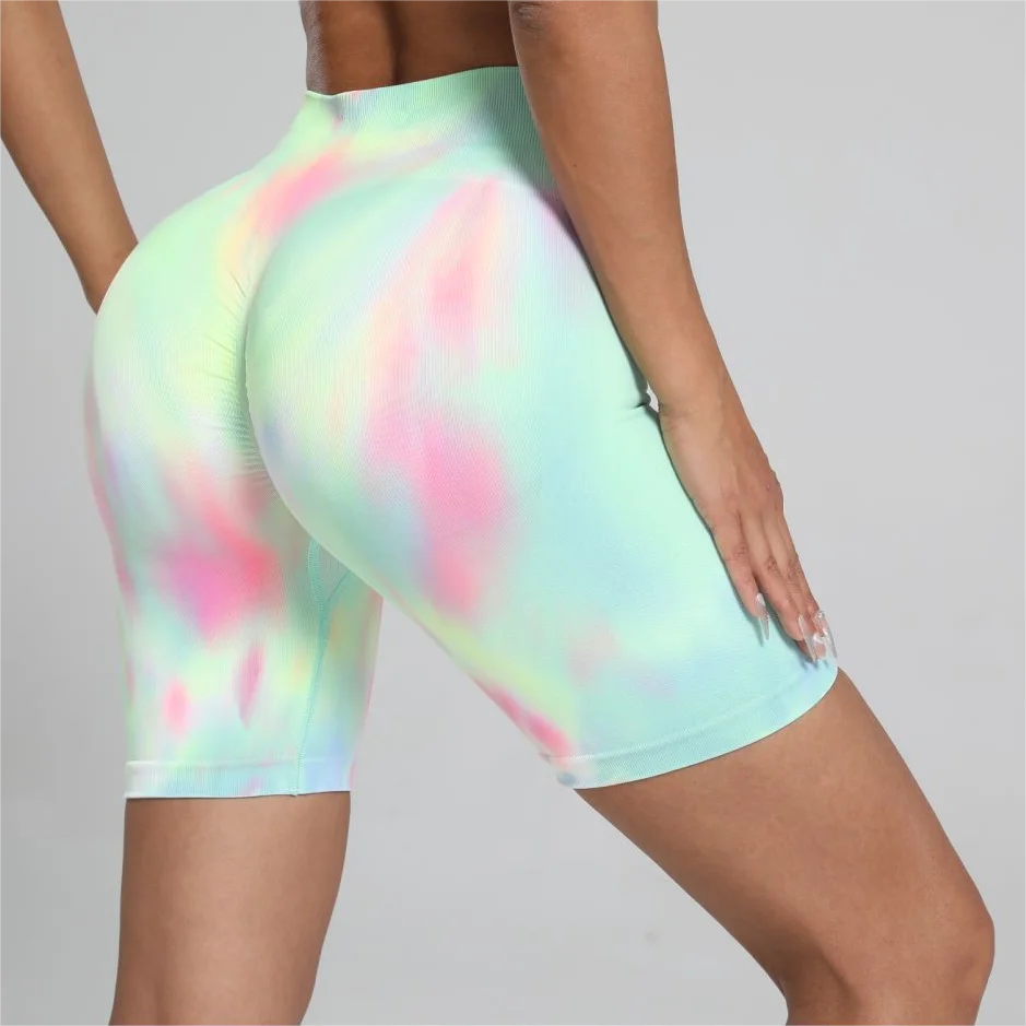 Legging taille haute tie dye pour femme pour entraînement et yoga 