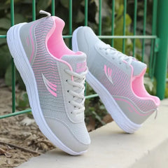 Spring and Autumn Ladies Casual Breathable Flat Sneakers