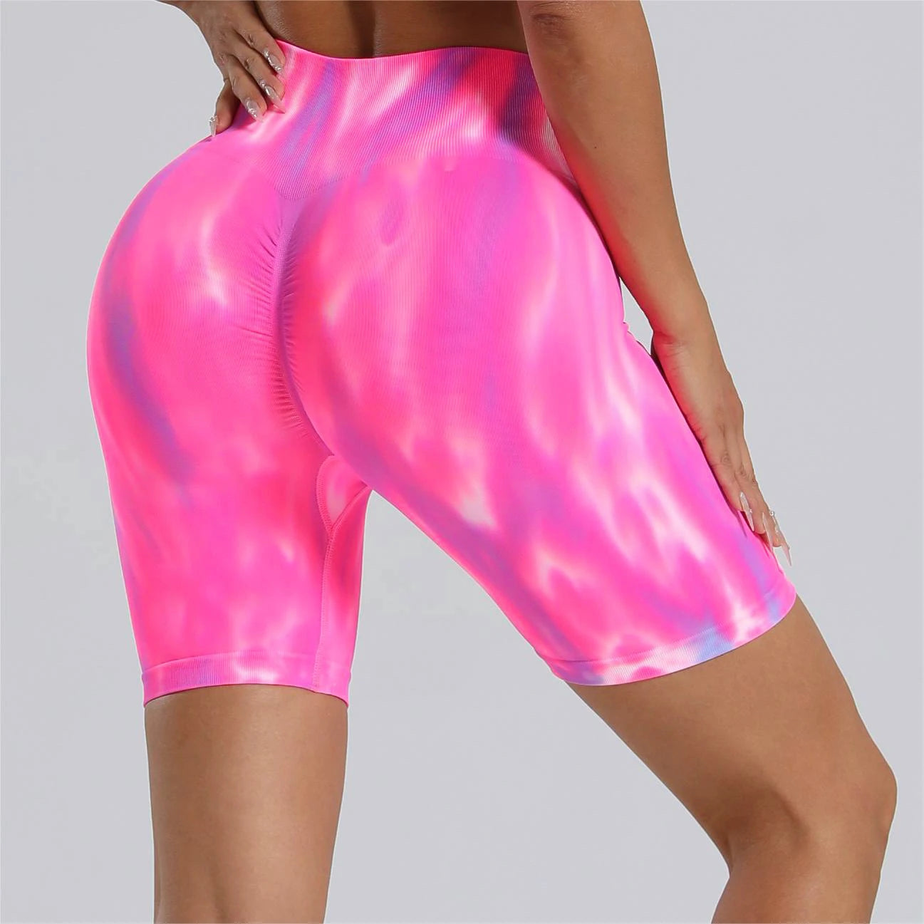 Legging taille haute tie dye pour femme pour entraînement et yoga 