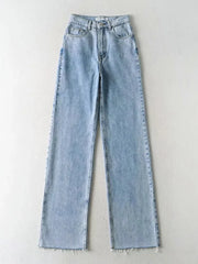 High Waist Baggy Women's Straight Leg Denim Jeans