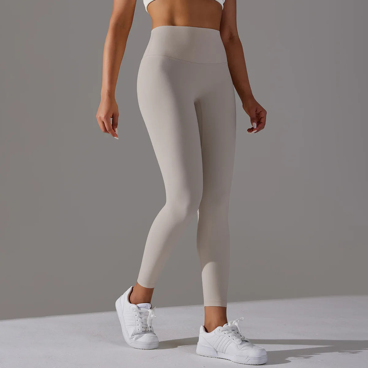 Leggings de yoga taille haute sans couture pour femmes, collants d'entraînement en nylon élastique 