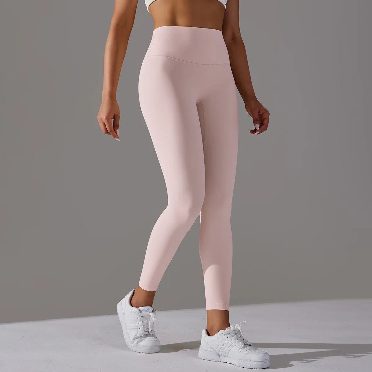 Leggings de yoga taille haute sans couture pour femmes, collants d'entraînement en nylon élastique 