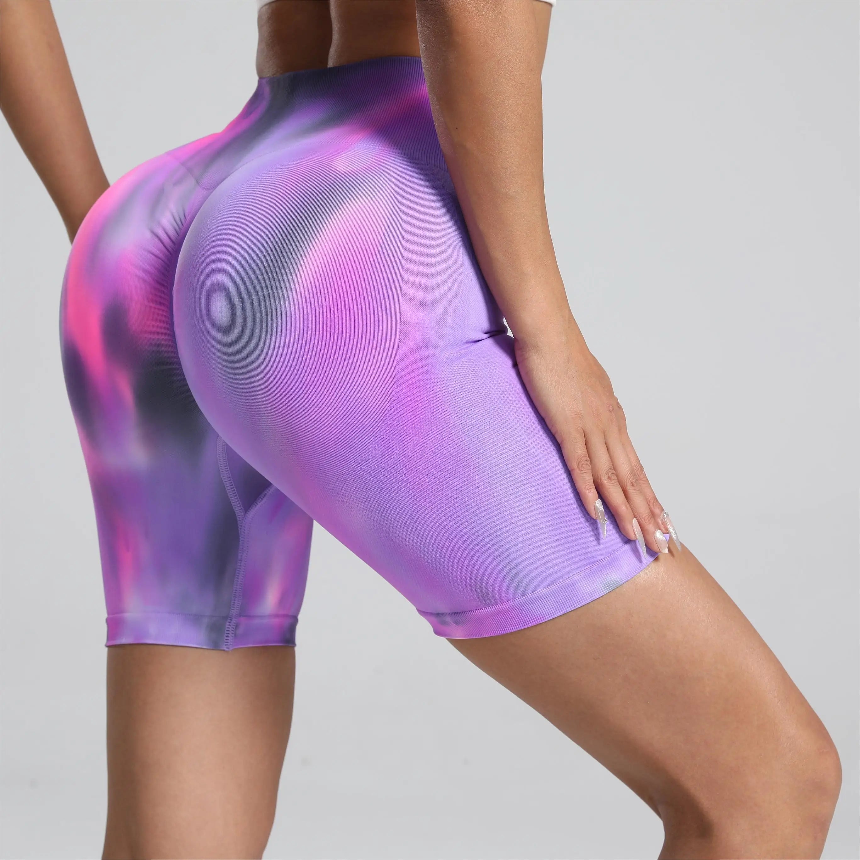 Legging taille haute tie dye pour femme pour entraînement et yoga 