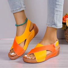 Women's Plus Size Open Toe Summer Beach Party Sandals