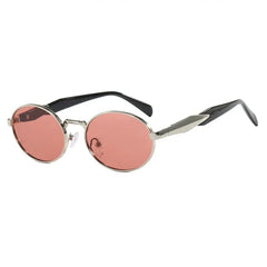 Retro Round Leopard Metal Sunglasses for Women - Trendy Eyewear