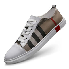 Unisex Breathable Faux Leather Sneakers Casual Trainers