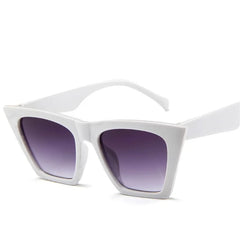 Women's Black Retro Cat Eye Sunglasses with UV400 Protection